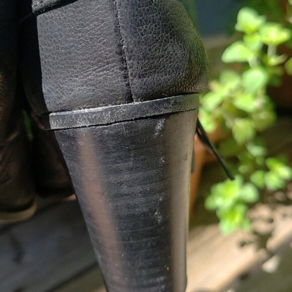 Vince Camuto Ferrah Leather Bootie Black - Picture 9 of 11